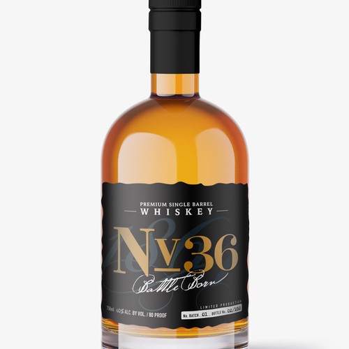 Brand and label for whisky