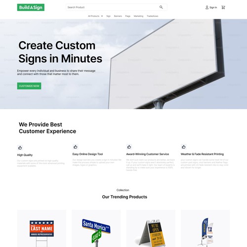 Website for Signboard