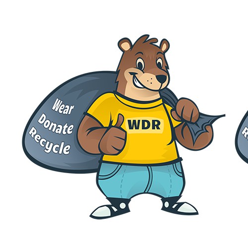 Teddy Says "Wear Donate Recycle"