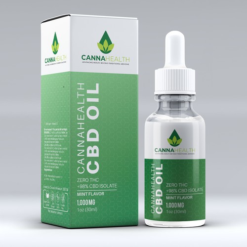 Modern & Bold CBD  box & Label  design