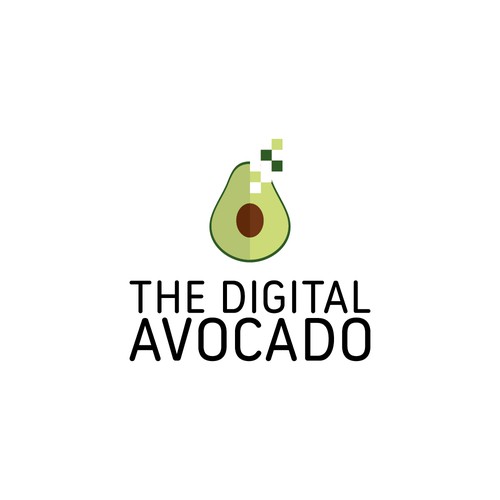 Estudo logotipo para The Digital Avocado
