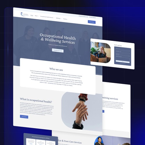 Turners Occupational Health Squarespace Website Design