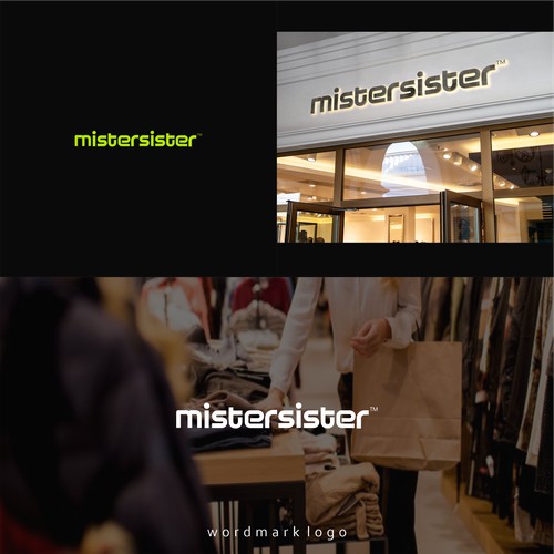 wordmark logo design for mistersister