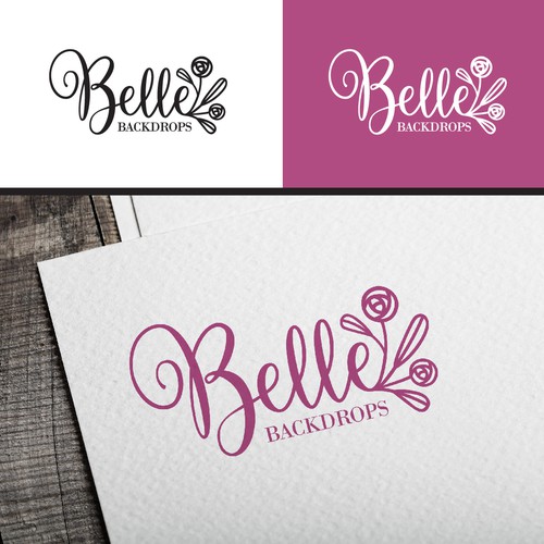 Logo Design for Belle Backdrops