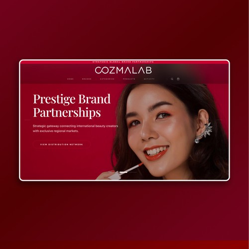 Cosmetics Brand Website Redesign