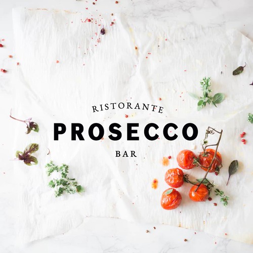 Bold logo for restaurant bar Prosecco