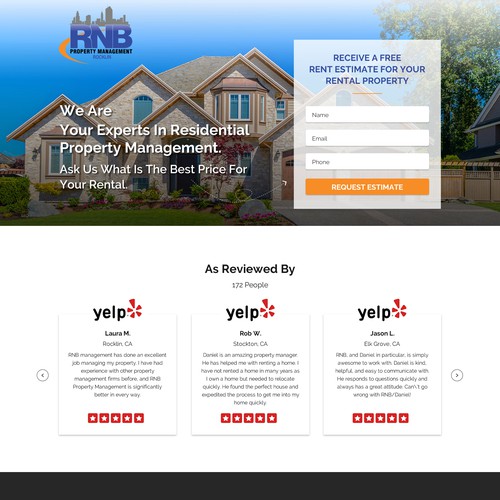 Property Management Real estate Landing page