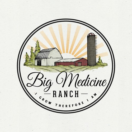 Vintage logo for Organic Farm