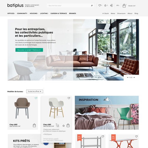 Furniture store site design