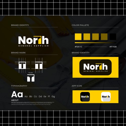 North Logo for branding identity