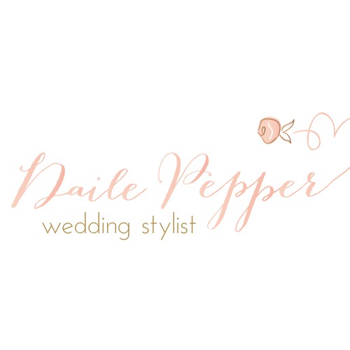 Create a romantic yet sophisticated logo for a wedding stylist