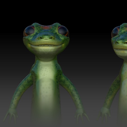 FUNNY 3D GECKO DESIGNS