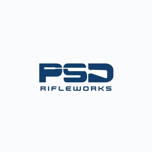 Negative space logo for Rifle and Silencer Manufacturer