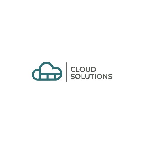 unique cloud iconic bold logo design