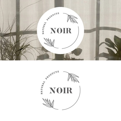 Simple and clean logo for Noir Natural Products. 