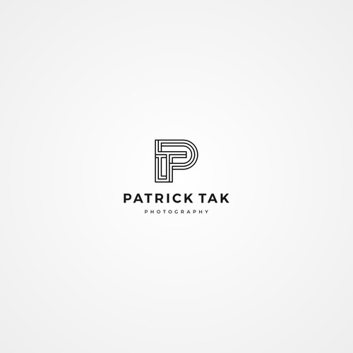 Line art monogram for Patrick Tak.