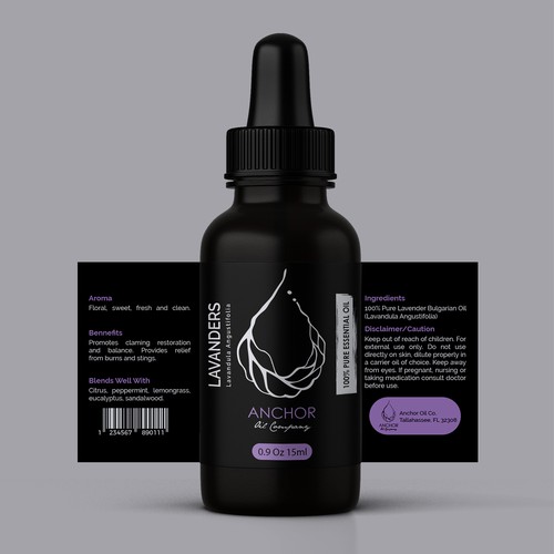 Product Label to compliment our great new Logo