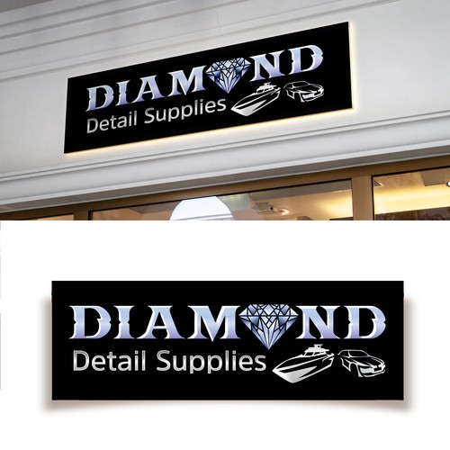 Luxury logo for  a professional detail shop offering detailing, training