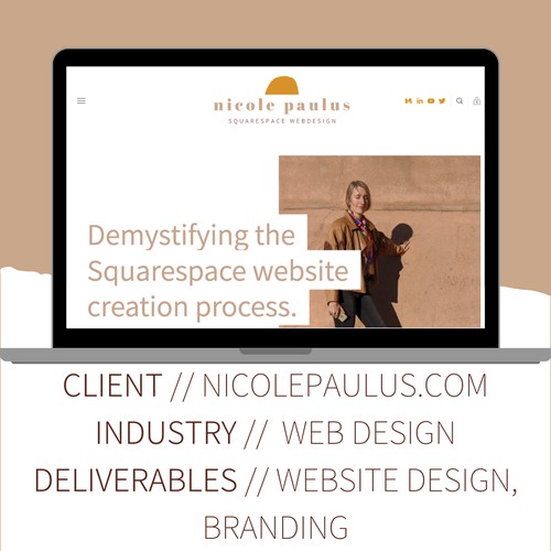 Squarespace website design for website designer