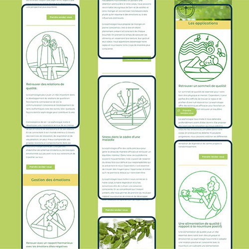 Development of a logo, illustrations and website for the service of sophrology and psychology in Montpellier.