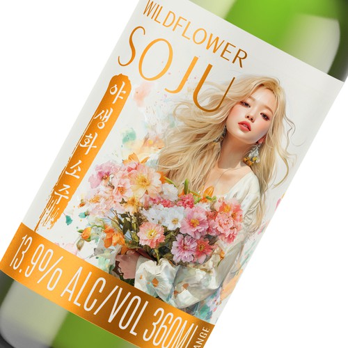 LABEL FOR WILDFLOWER SOJU