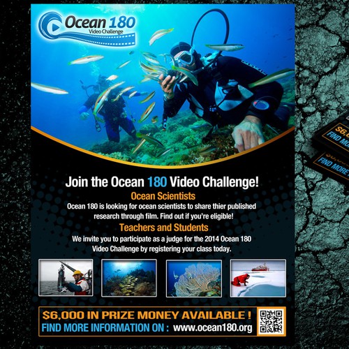 Help! Ocean 180 Need a New Flier for Their National Video Competition!