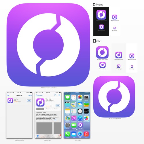 iOS7 App icon design for Unit Conveter