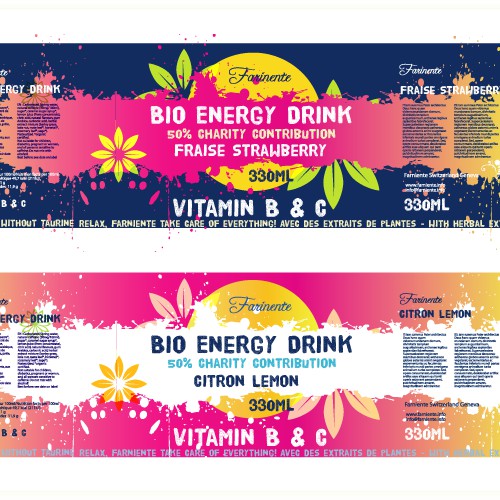 Organic Energy Drink Labels Contest