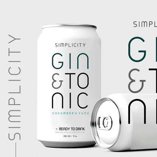 gin tonic drink design