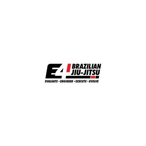 sporty and simple logo for E4 Brazilian Jiu-Jitsu