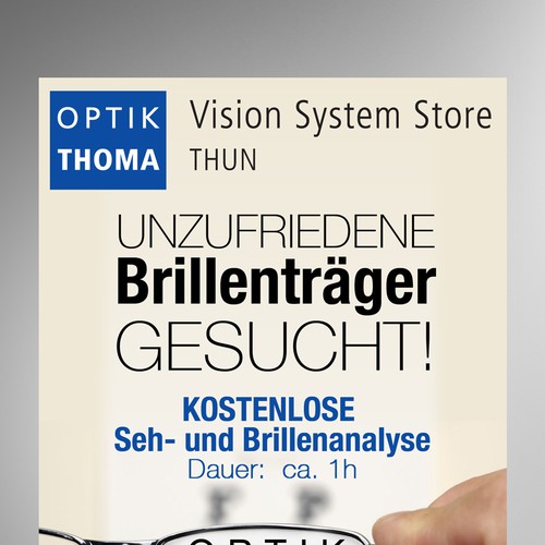 Erstellen: Nächste banner ad für Optik Thoma