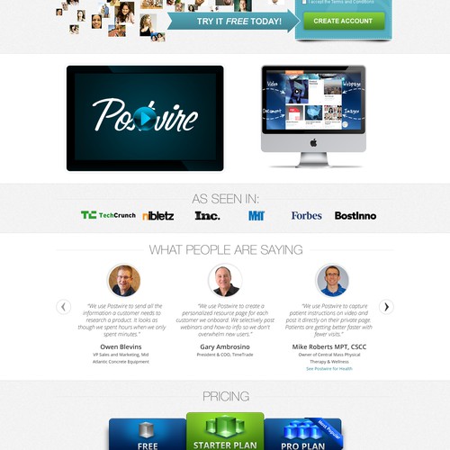 Help Postwire with a new website design