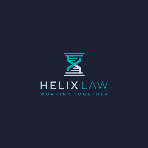 Letter H Helix Logo For Sale