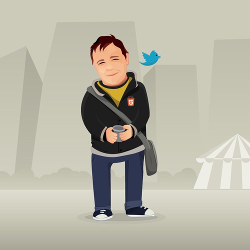 Avatar / character / mascot design for use on social networks and about.me page