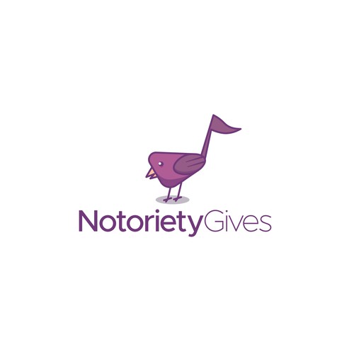 A playful logo for notoriety gives