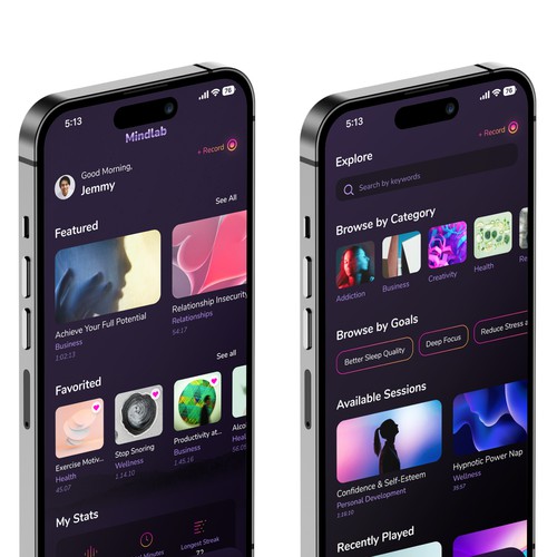 App Design for Mind Reprogramming App