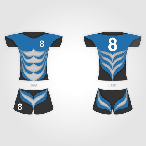 Fashionable, Sexy, Innovative Rugby Shirt and Short design