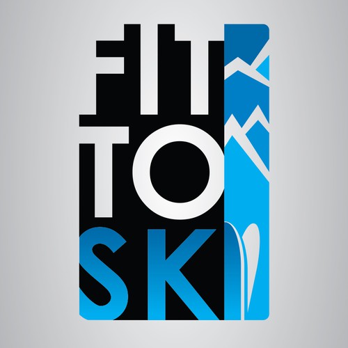 Create a logo for new fitness brand Fit to Ski.