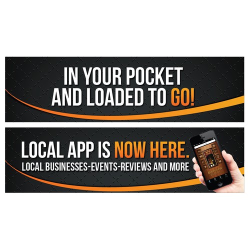 Design a digital outdoor billboard ad for Local App