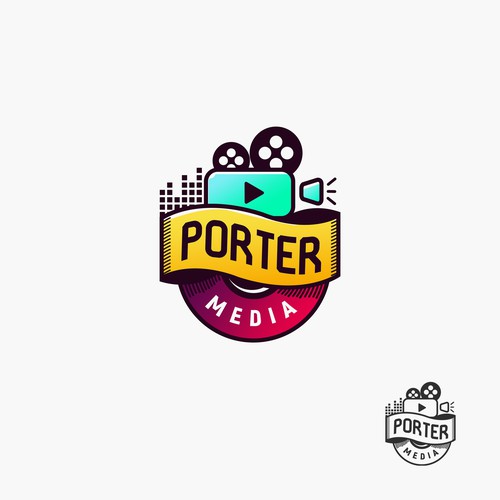 Bold Logo Concept for Media