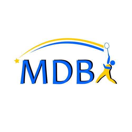 MDBA "Mountain District Badminton Association" logo