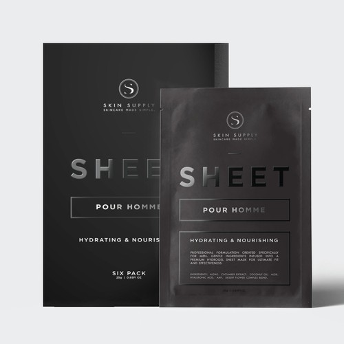 Minimalistic Gel Mask Packaging & Branding