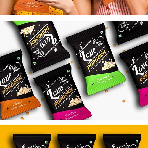 popcorn package design