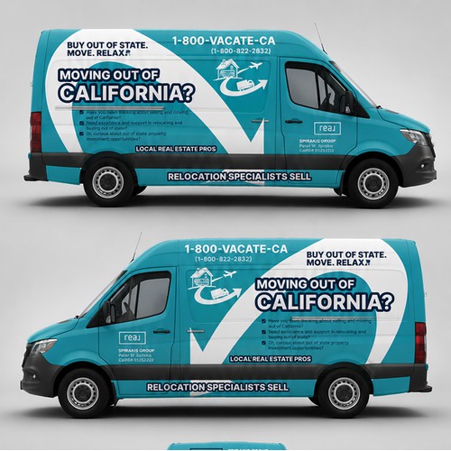 Stellar Vehicle Wrap Design for Real Estate Pro Specializing in Home Sales and Relocation Services