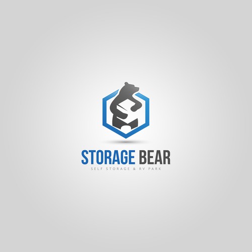 StorageBear: Create a bear character logo for our self storage business