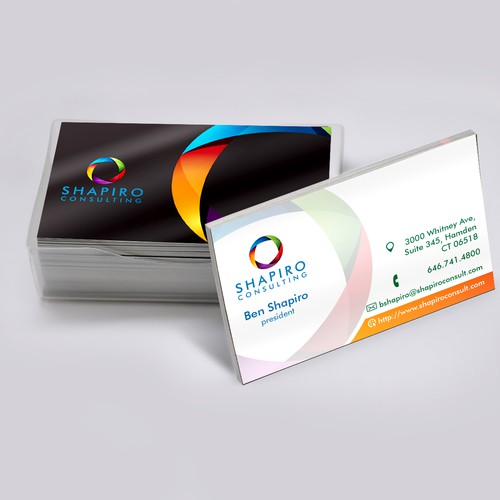 New business card design for technology consulting company