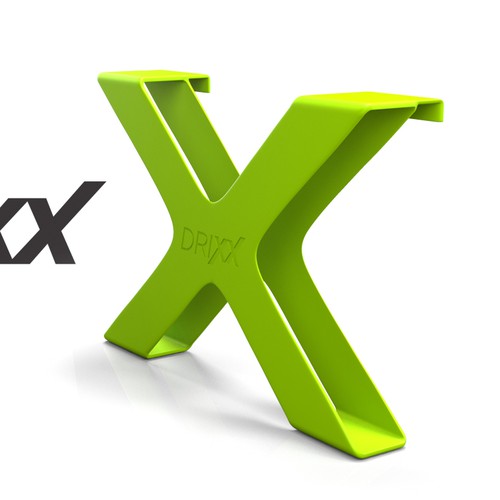 Product illustrations for hard drive holder: Drixx