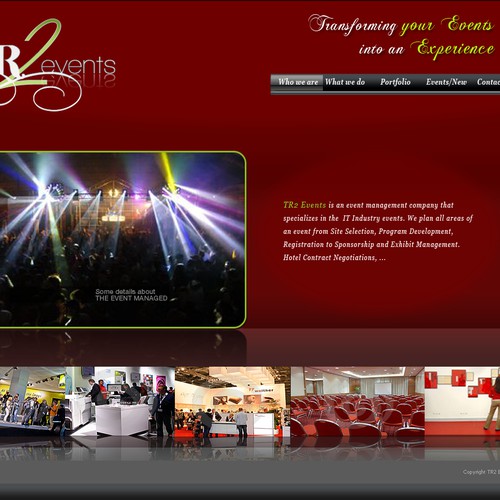 NEW EVENT MANAGEMENT COMPANY WEBSITE