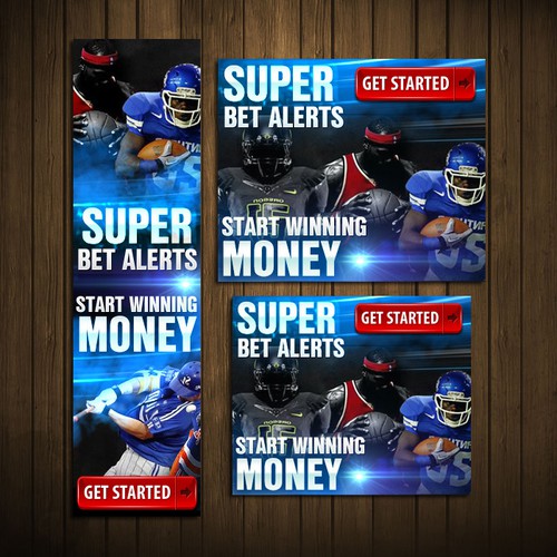 Create awesome ad banners for my automated sports pick service @ SuperBetAlerts.com