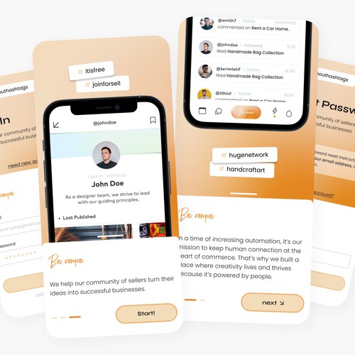 Login Page App Design